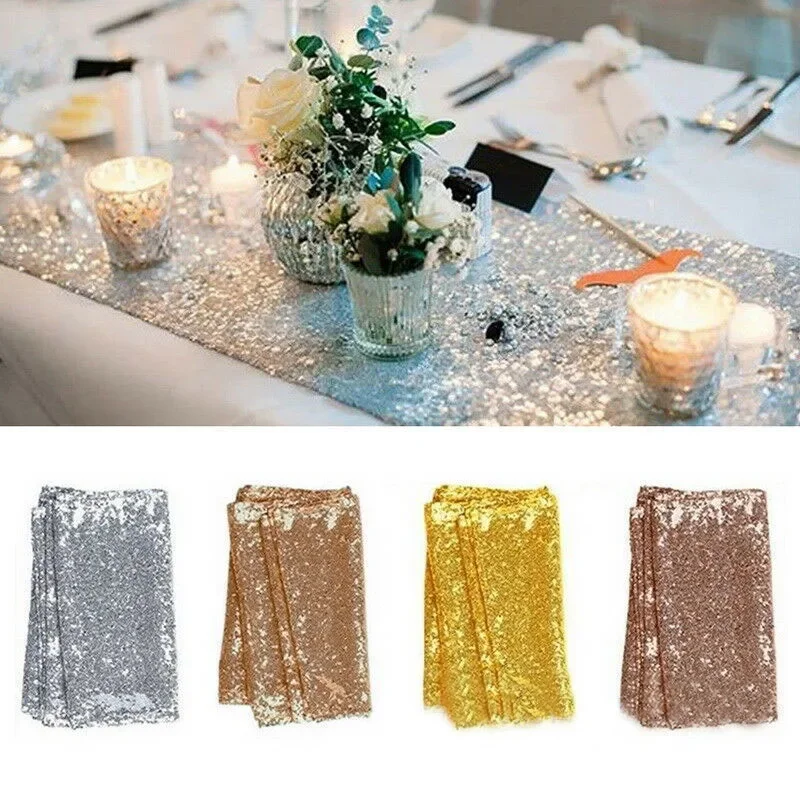 Table Runner Sequin - Taplak Meja Payet Pesta, Taplak Meja,