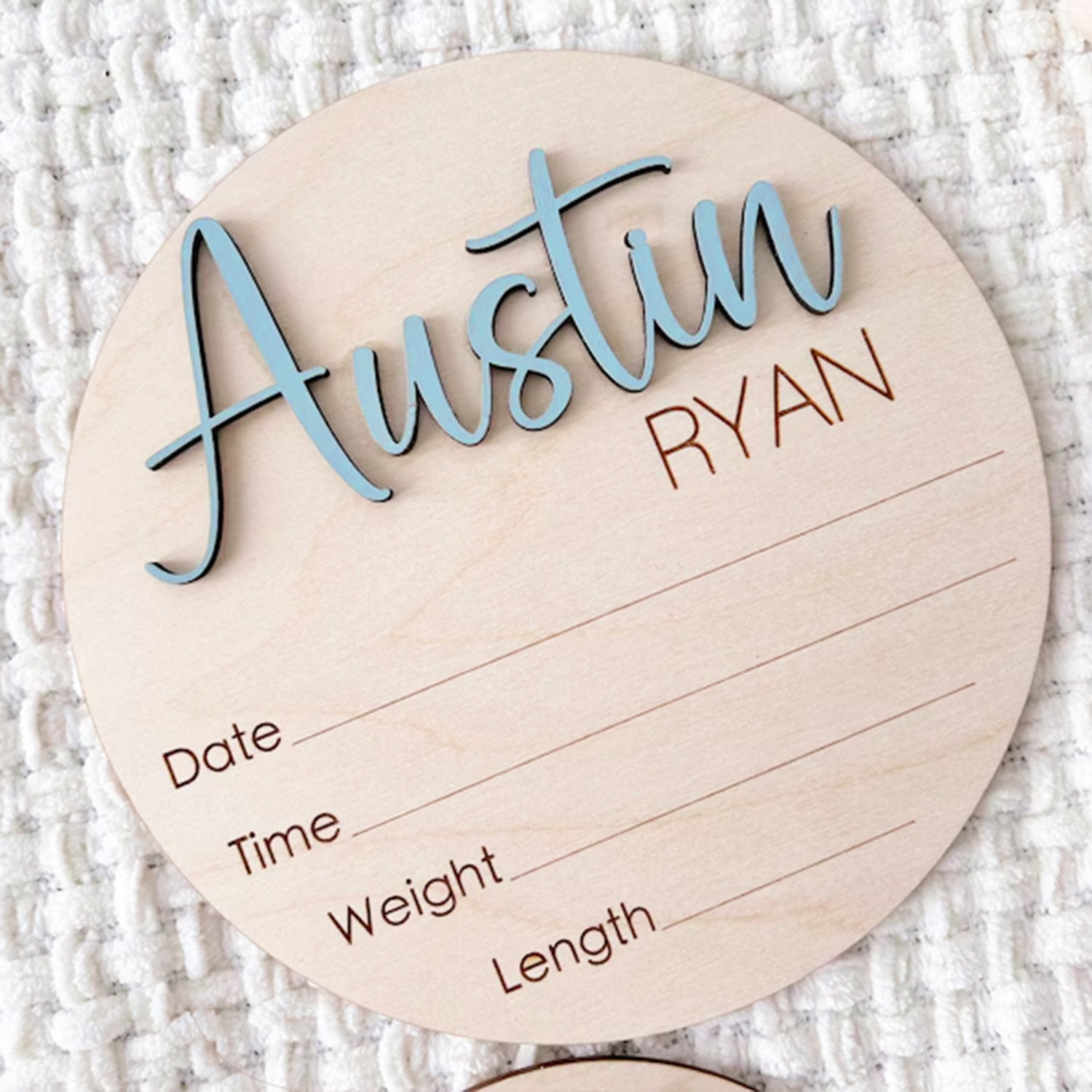 Wedding Souvenir - 1 logo label nama dua lapis