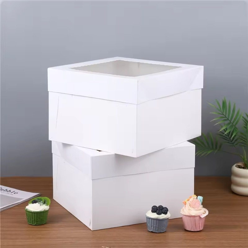 Wedding Supply.Box - Yes2/4/6 Buah Kotak Kue Putih Sekali