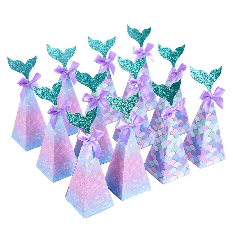 Wedding Supply.Box - 10 Buah Kotak Permen Putri Duyung