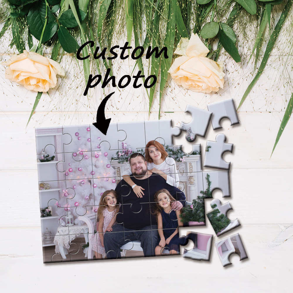 Wedding Souvenir - 35/300/500/1000pcs, Puzzle foto kustom, Pasangan, pernikahan,