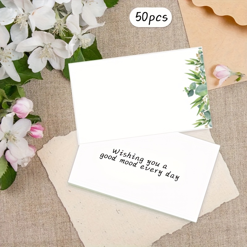 50 Buah Kartu Pesan Kosong Pol - Wedding Supply Company ulasan dan harga