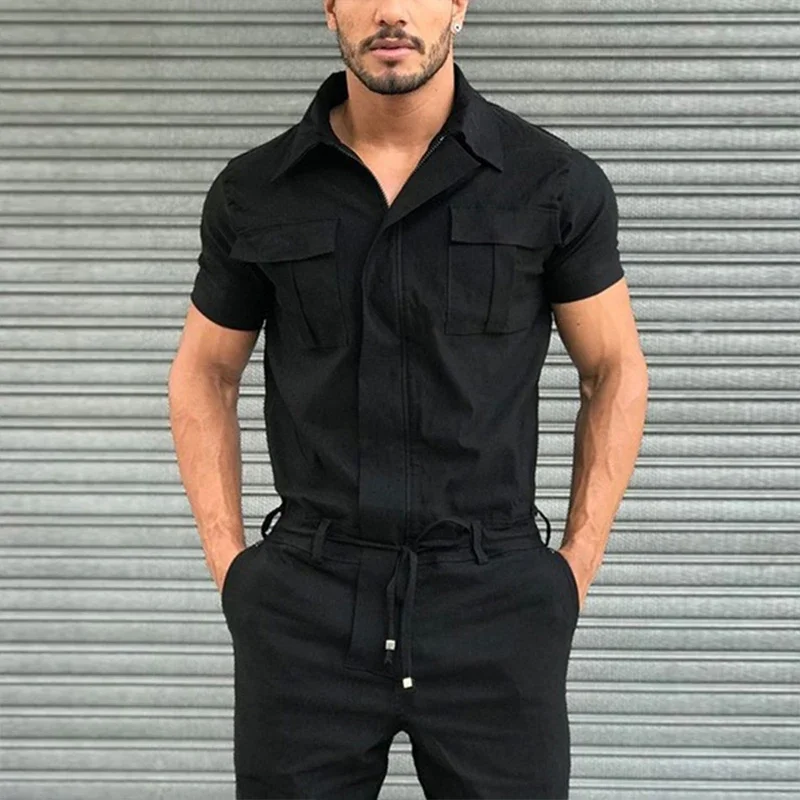 Overall Pria Kasual Streetwear - Wedding Job ulasan dan harga