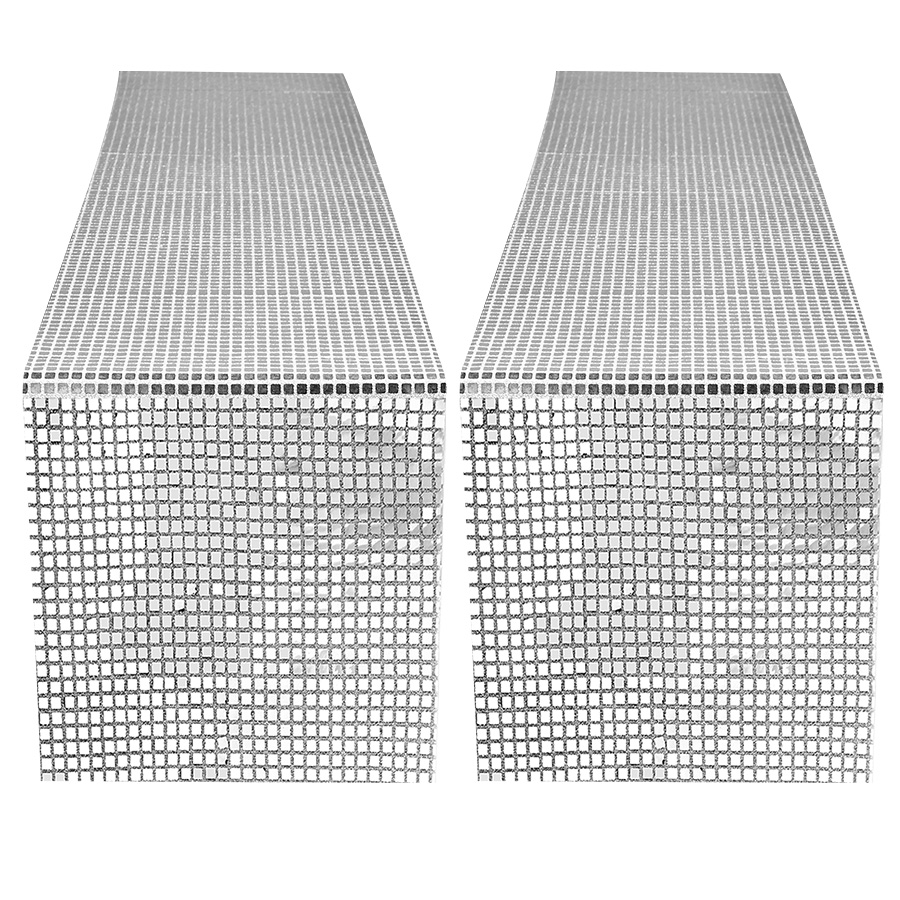 Taplak Meja Payet Perak Cermin - Table Runner Sequin ulasan dan harga