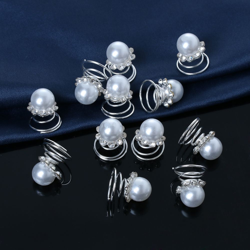 12 Buah Klip Pin Rambut Putar  - Wedding Supply Store ulasan dan harga