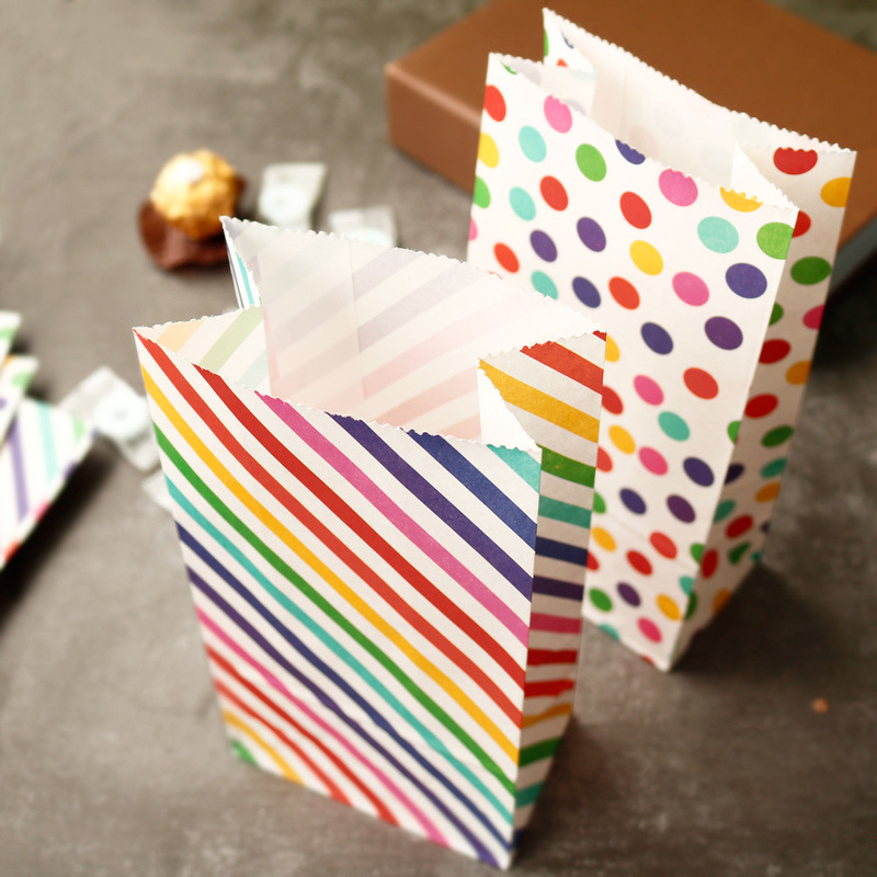 Tas kertas kecil pelangi dicet - Wedding Supply.Box ulasan dan harga