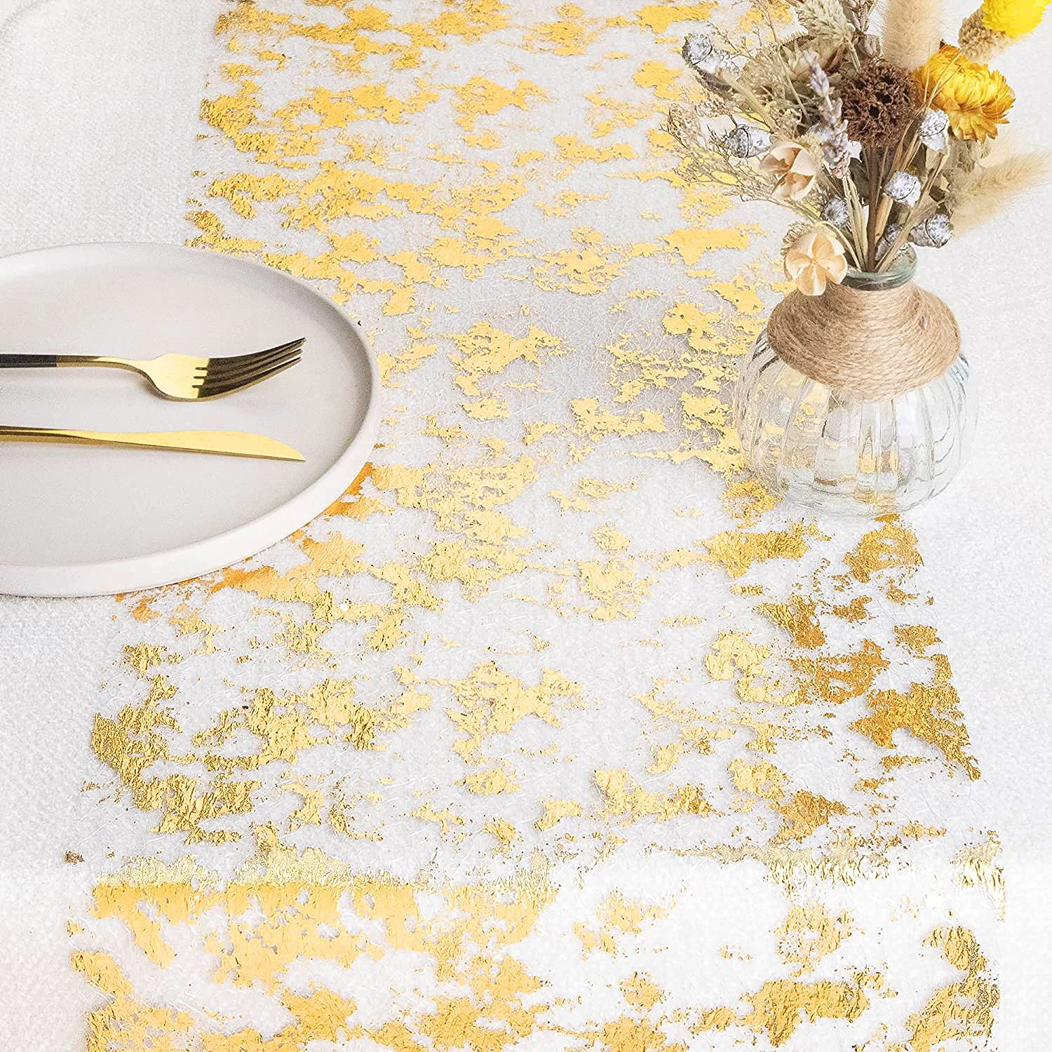 Taplak meja tipis metalik berk - Table Runner Sequin ulasan dan harga