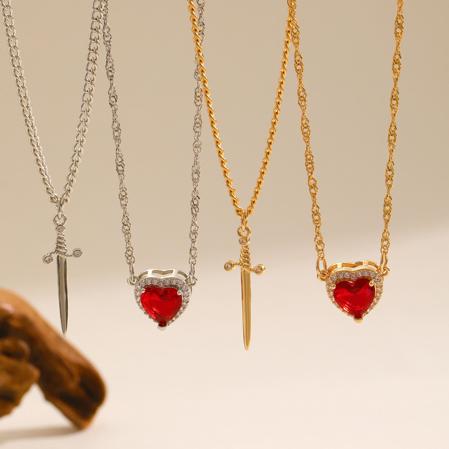 Kalung Pasangan Hati dan Pedan - Wedding Qw ulasan dan harga