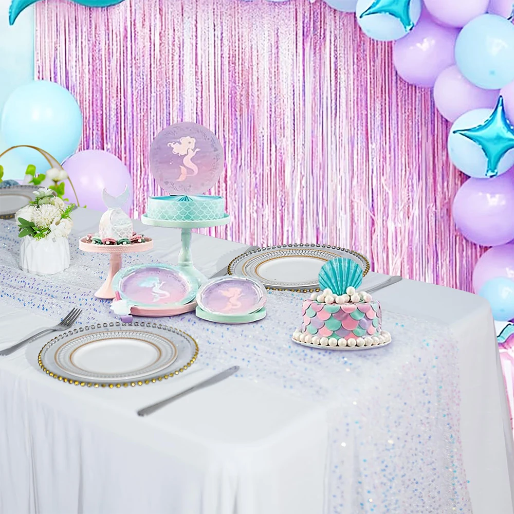 1 Pak Taplak Meja Payet Dekora - Table Runner Sequin ulasan dan harga