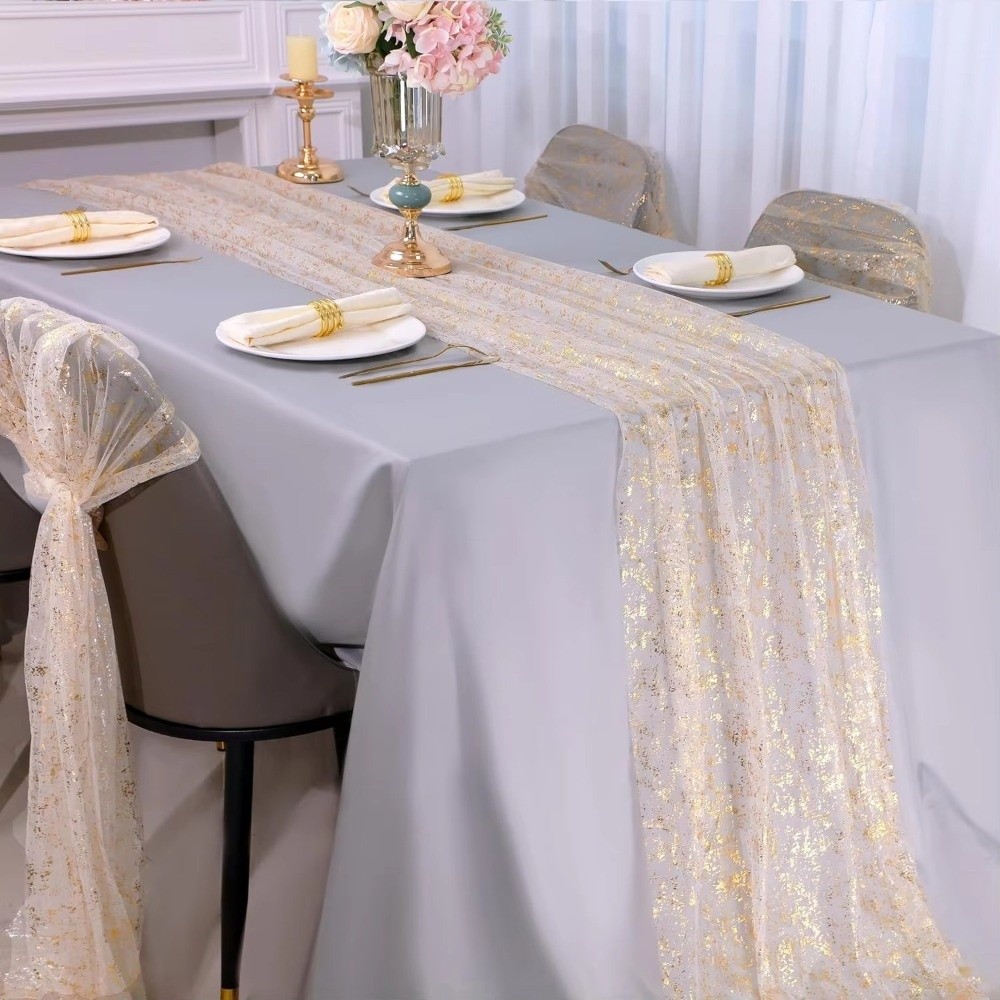 Taplak Meja Berkilau Emas deng - Table Runner Sequin ulasan dan harga
