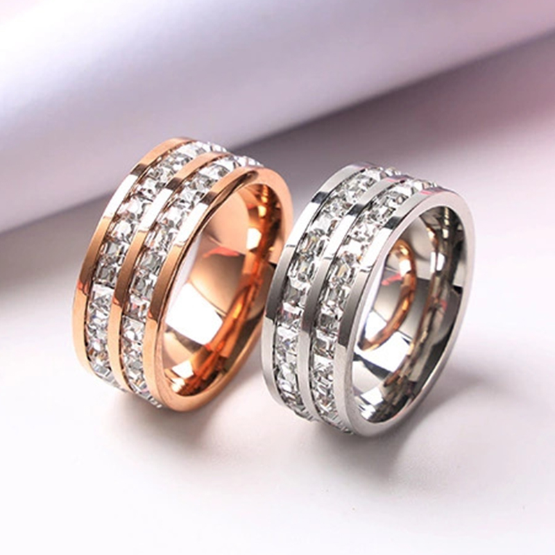Cincin warna emas mawar mewah  - Wedding Z ulasan dan harga
