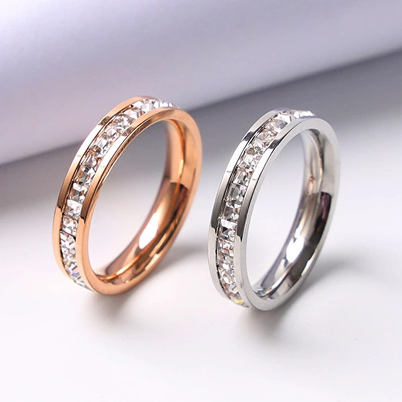 Cincin warna emas mawar mewah  - Wedding Z ulasan dan harga