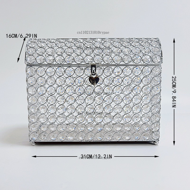 Kotak perhiasan kristal, tempa - Wedding Supply.Box ulasan dan harga