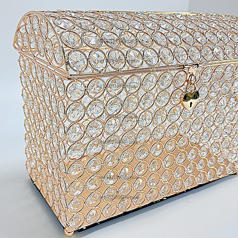 Kotak perhiasan kristal, tempa - Wedding Supply.Box ulasan dan harga