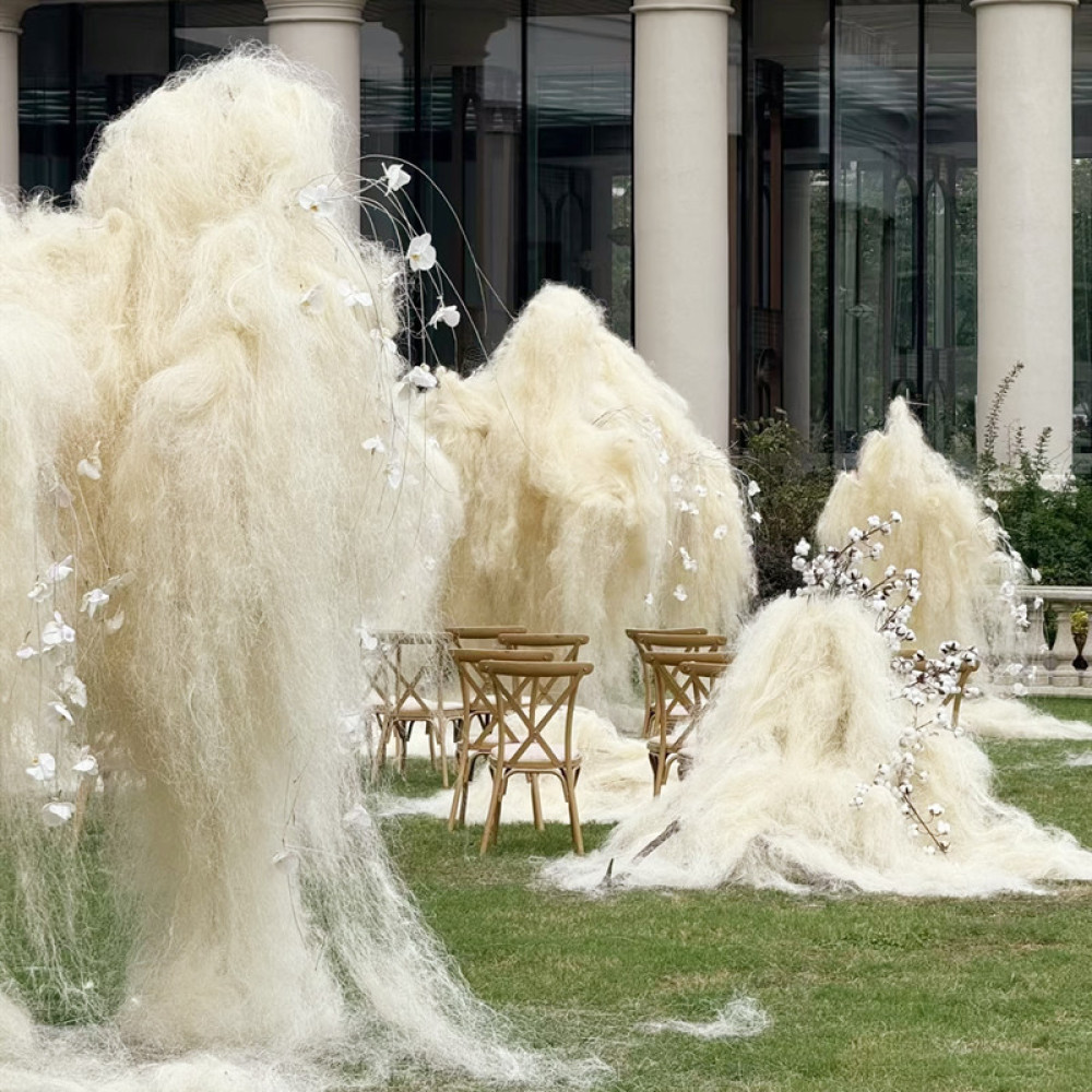 Sutra Rami Berwarna Dekoratif  - Supply Wedding Venue ulasan dan harga