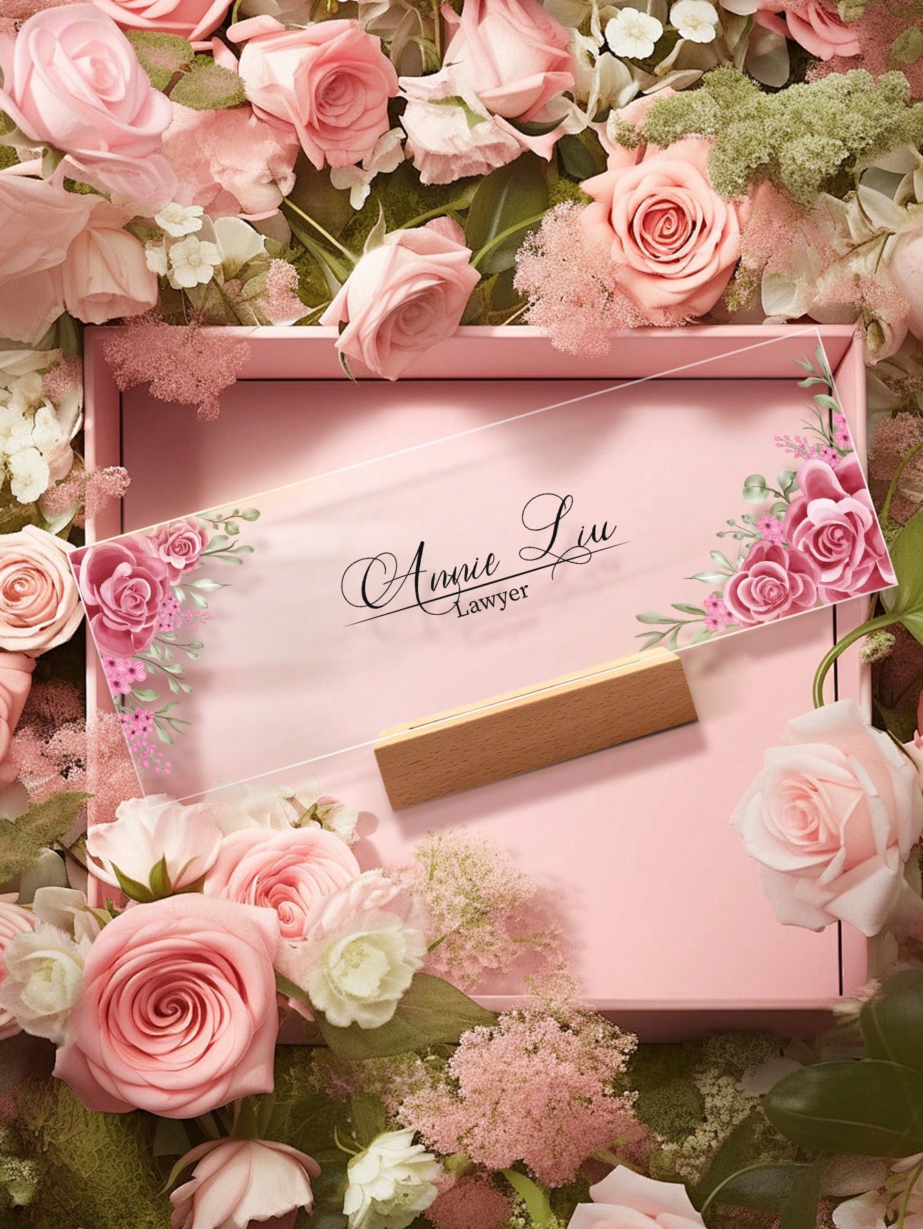 1pc Papan Nama Meja Akrilik Ku - Wedding Job ulasan dan harga