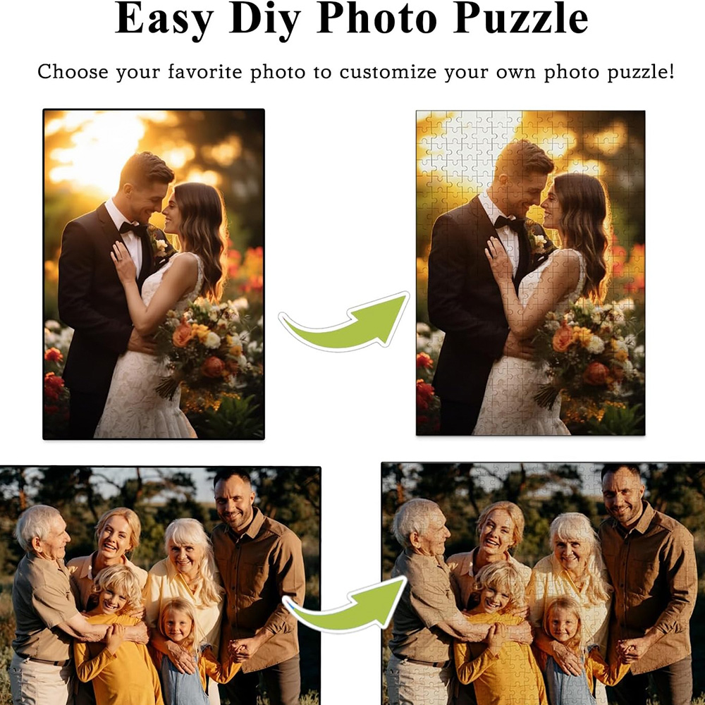 Puzzle kayu kustom DIY, Unggah - Wedding Souvenir ulasan dan harga